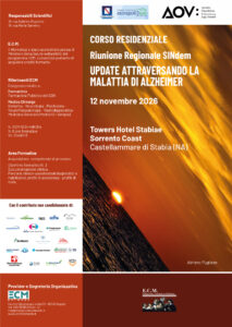 CORSO RESIDENZIALE – Riunione Regionale SINdem – Update attraversando la Malattia di Alzheimer